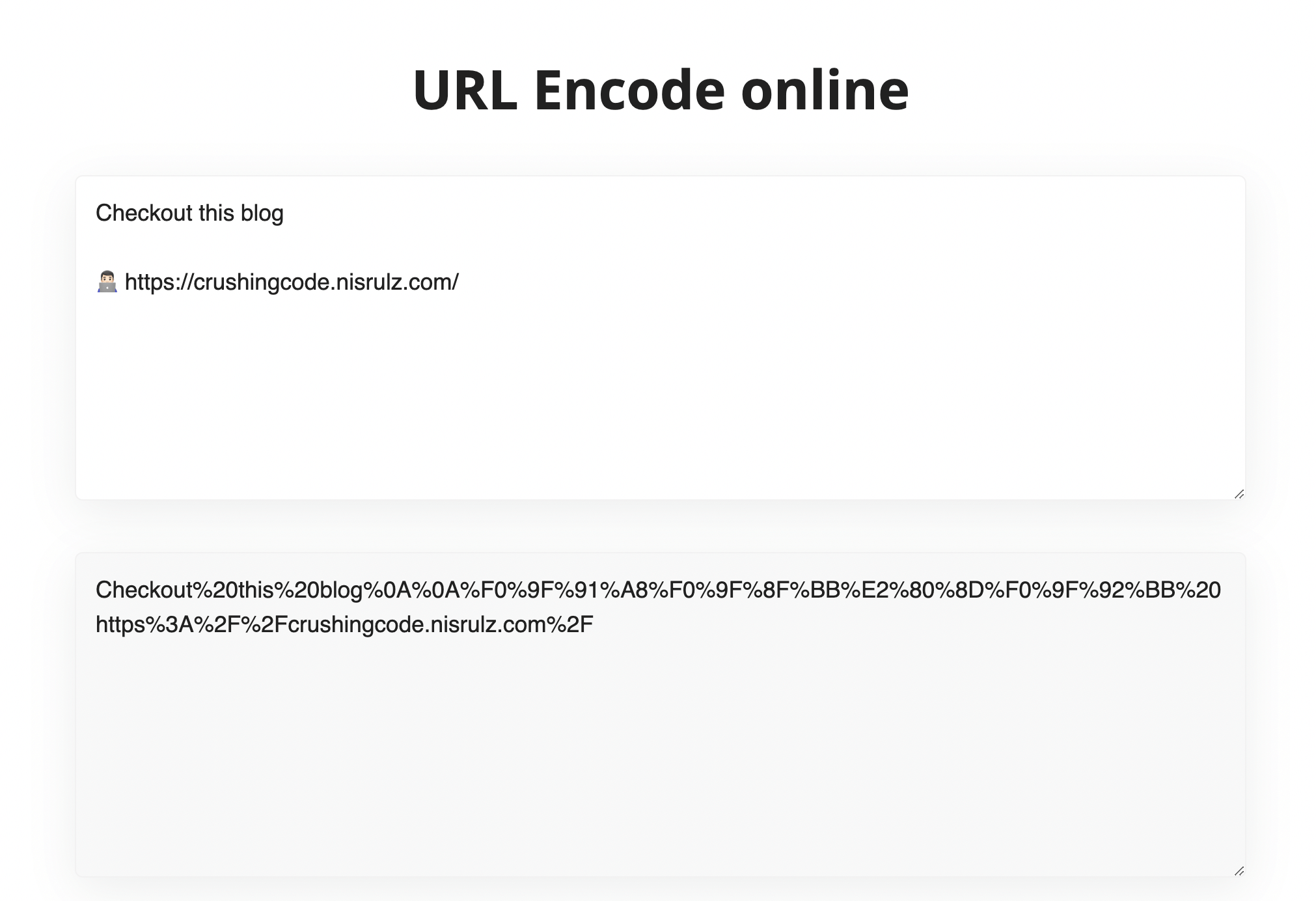 URL Encode text